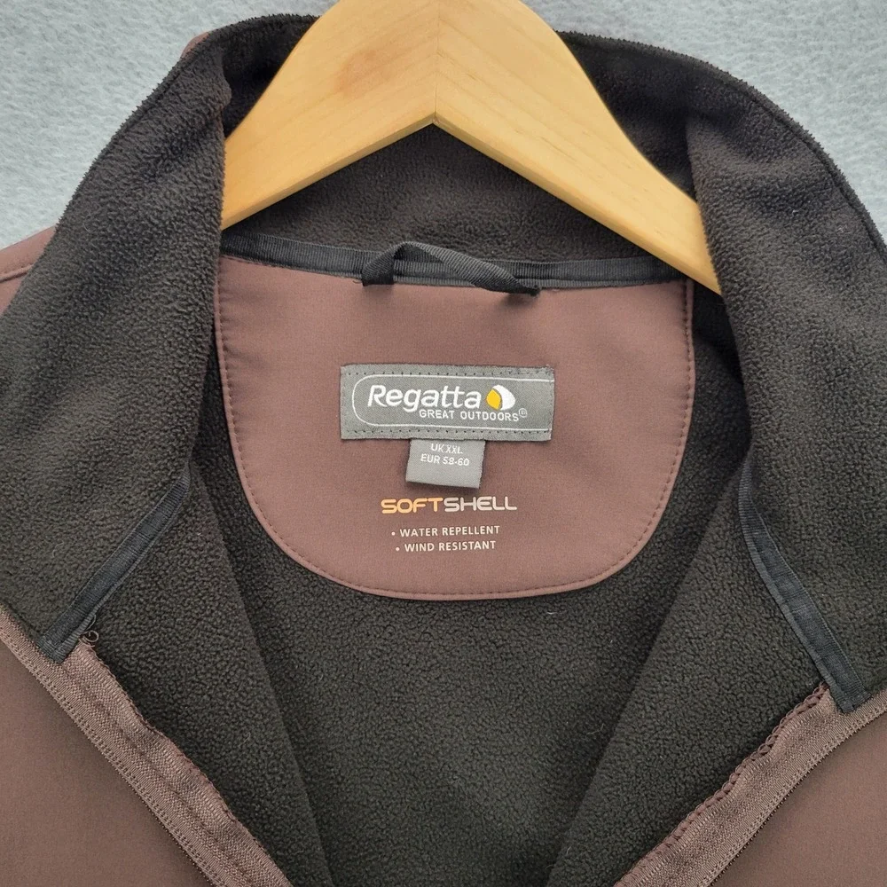 Regatta Softshell Jacket Mens XXL Brown‎ Water Repellent Wind Resistant Outdoor